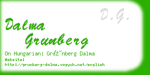 dalma grunberg business card